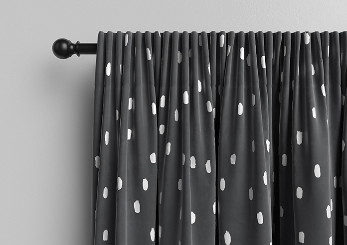 Ink Spots, Black and White - Made to Measure Curtains - Image 10